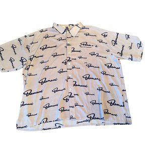 Damani Dada Mens Size 4XL Short sleeve shirt Hip Hop Gray